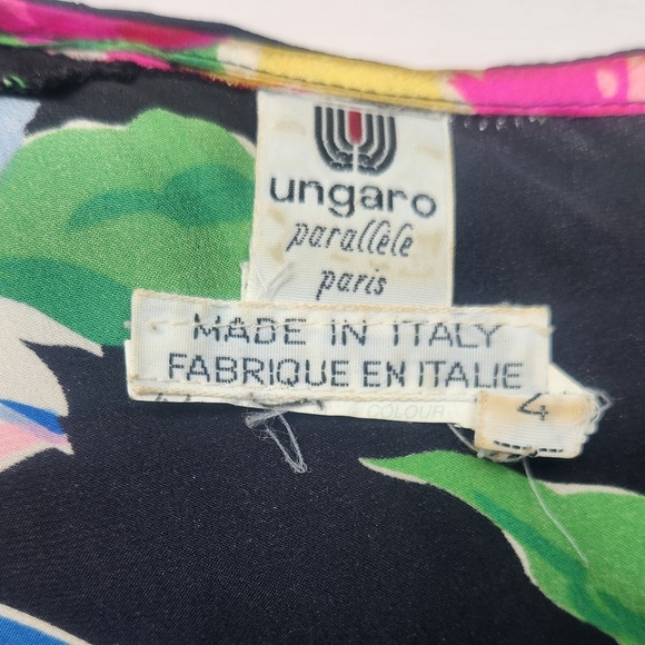 UNGARO Vintage Silk Skirt and Top Set (Italian) Ready to Wear Now! (Size 4) - Picture 6 of 12